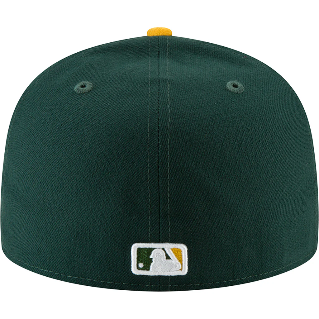 MLB Oakland Athletics New Era Authentic Collection Home On-Field 59FIFTY Fitted Hat - Green - Image 4