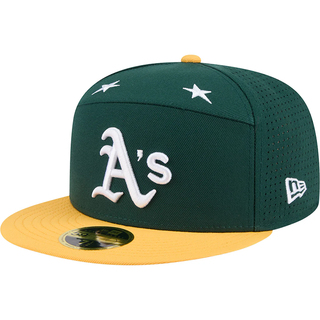 MLB Oakland Athletics New Era 2025 All Star Game 59FIFTY Fitted Hat - Green - Image 2
