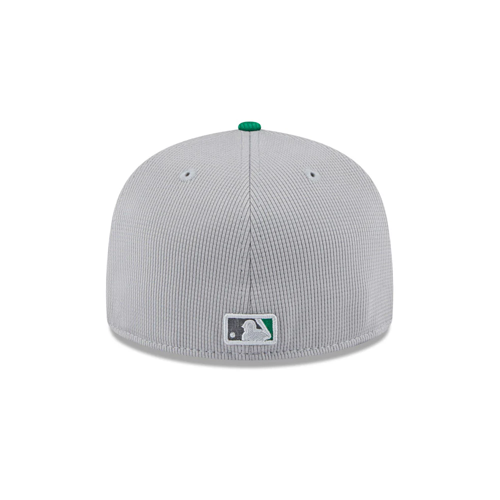 MLB Oakland Athletics New Era 2025 Graphite Batting Practice 59FIFTY Fitted Hat - Graphite - Image 4