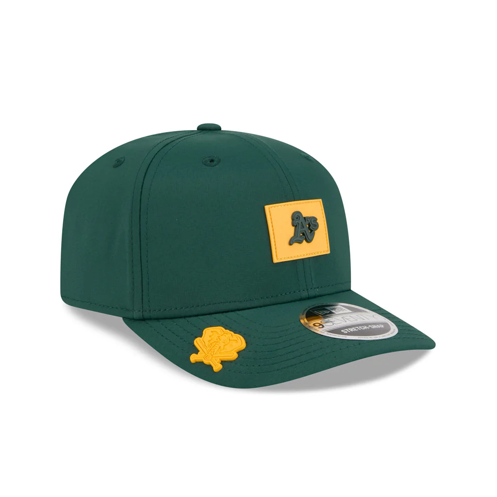 MLB Athletics New Era 2026 Clubhouse 9SEVENTY Stretch Snap Hat - Green - Image 2