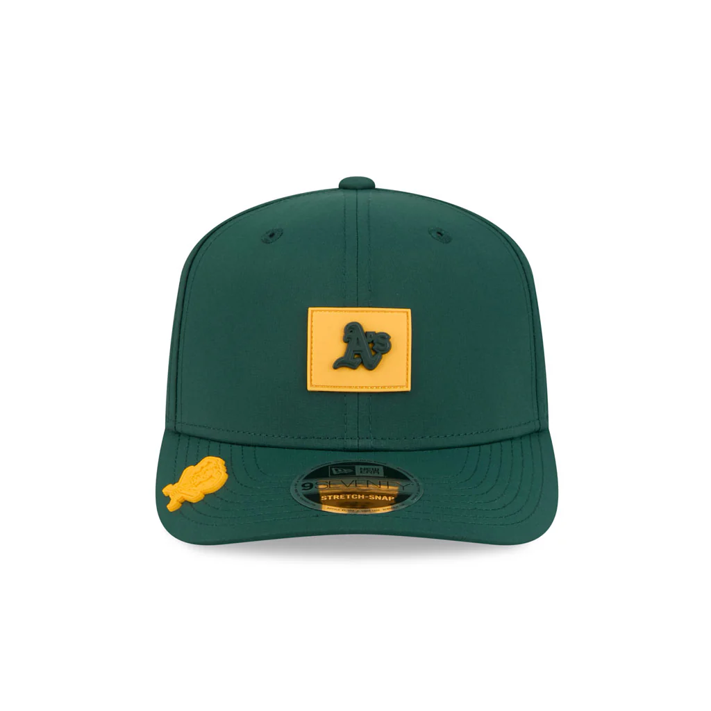 MLB Athletics New Era 2026 Clubhouse 9SEVENTY Stretch Snap Hat - Green - Image 3