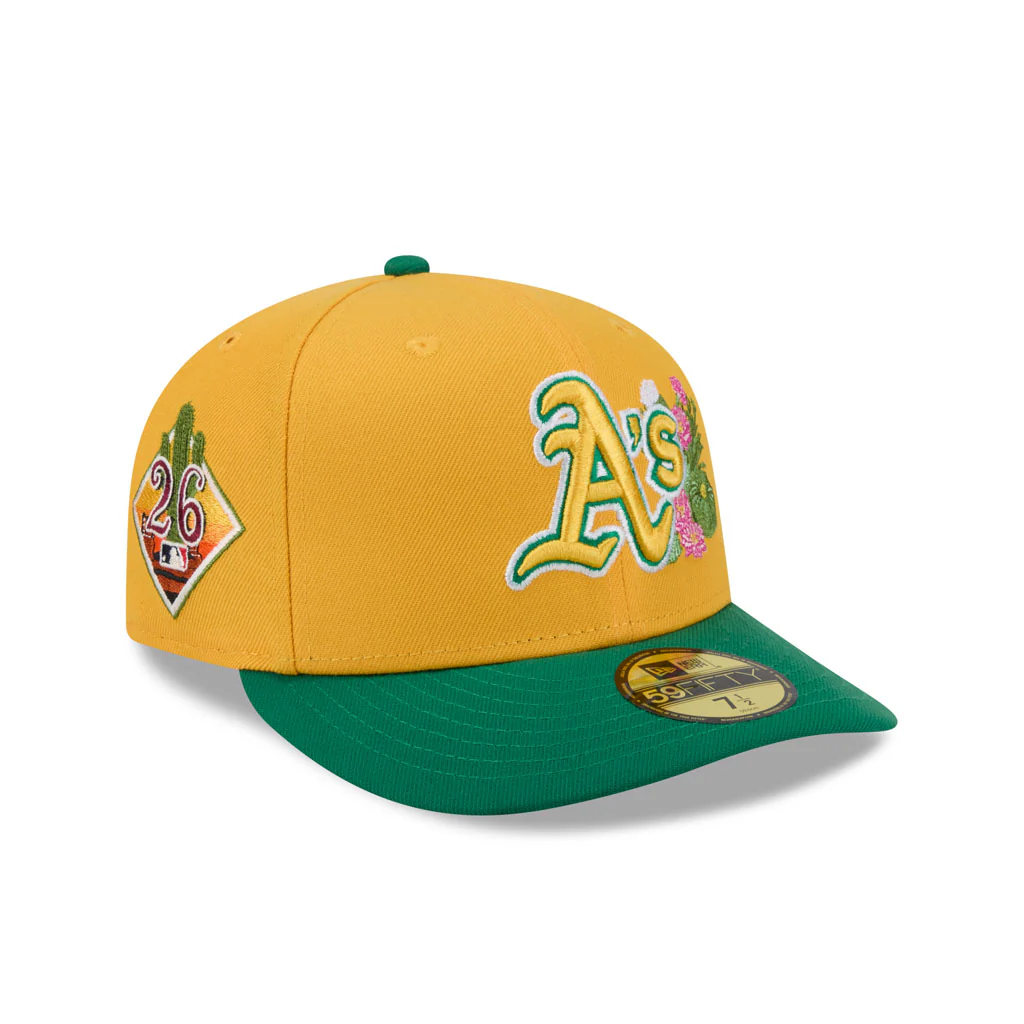 MLB Oakland Athletics New Era 2026 Spring Training 59FIFTY Fitted Hat - Yellow - Image 2