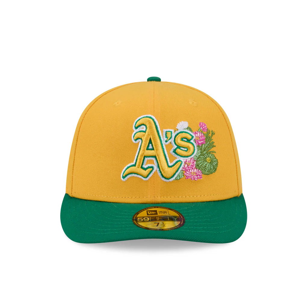 MLB Oakland Athletics New Era 2026 Spring Training 59FIFTY Fitted Hat - Yellow - Image 3