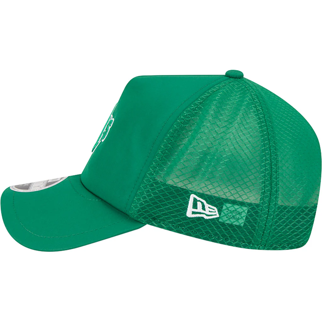 MLB Oakland Athletics New Era Batting Practice Apex 9FORTY Snapback Hat - Green - Image 4