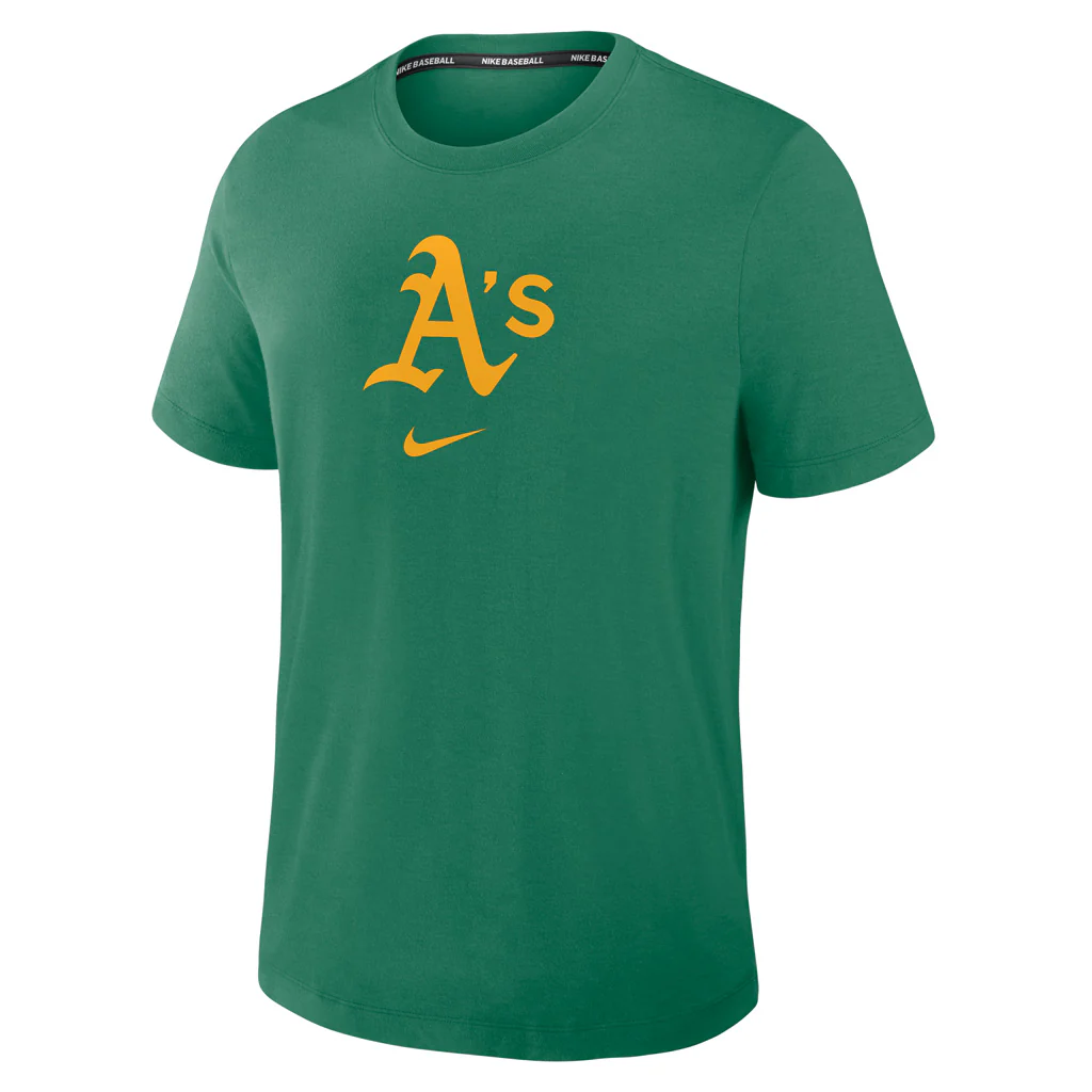 MLB Oakland Athletics Nike 2025 Early Work T-Shirt - Green - Image 2