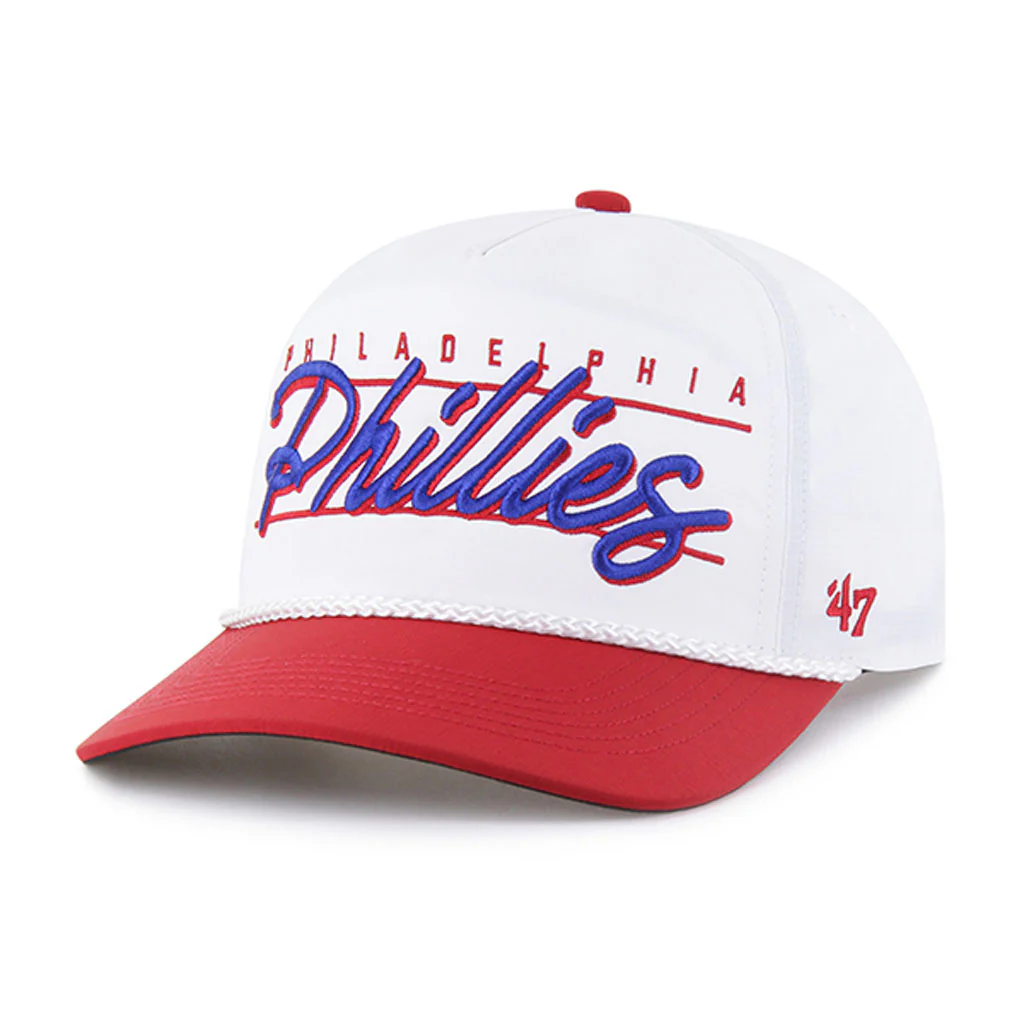 MLB Philadelphia Phillies '47 Condor Two-Tone Hitch Adjustable Hat - White