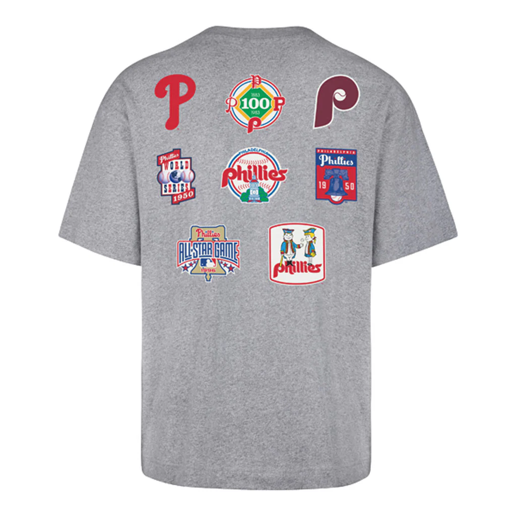 MLB Philadelphia Phillies '47 History Lock Foundation T-Shirt - Gray - Image 2