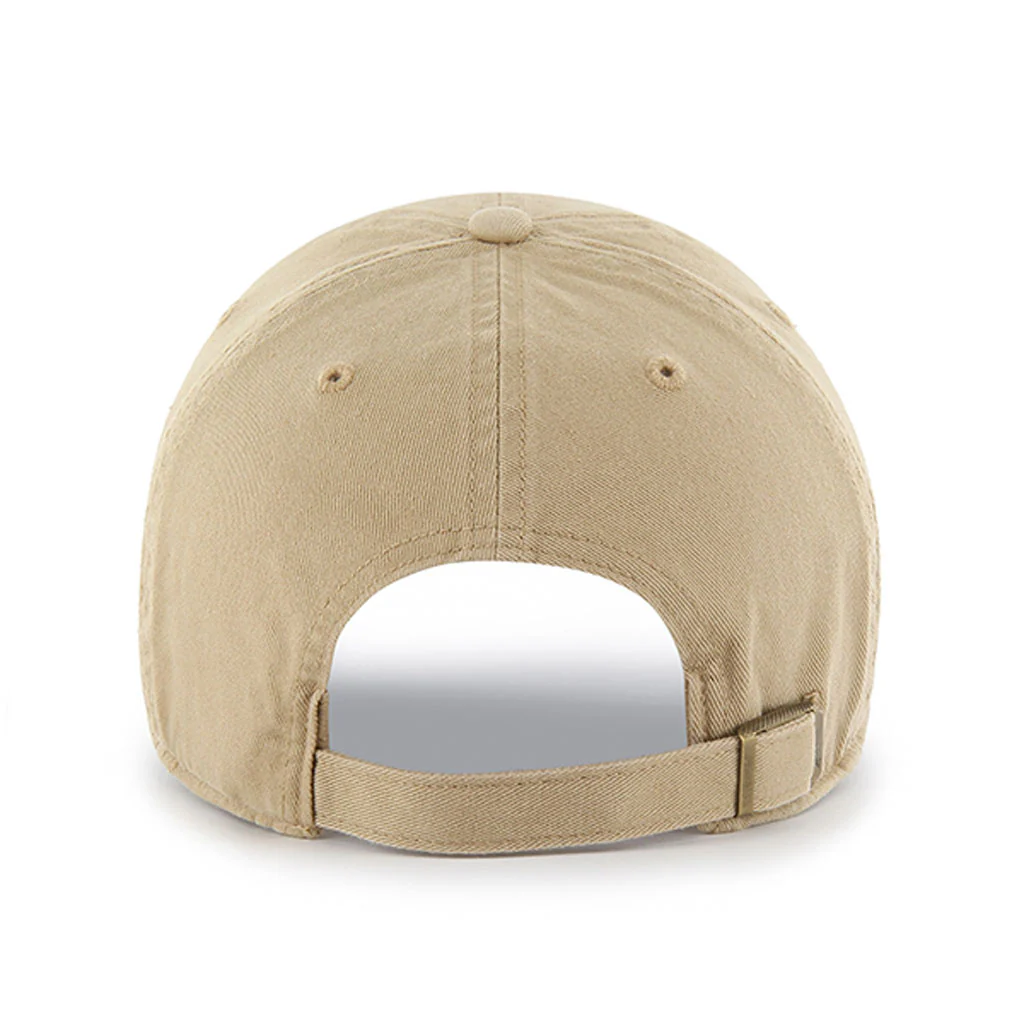 MLB Philadelphia Phillies '47 White Logo Clean Up Adjustable Hat - Khaki - Image 2