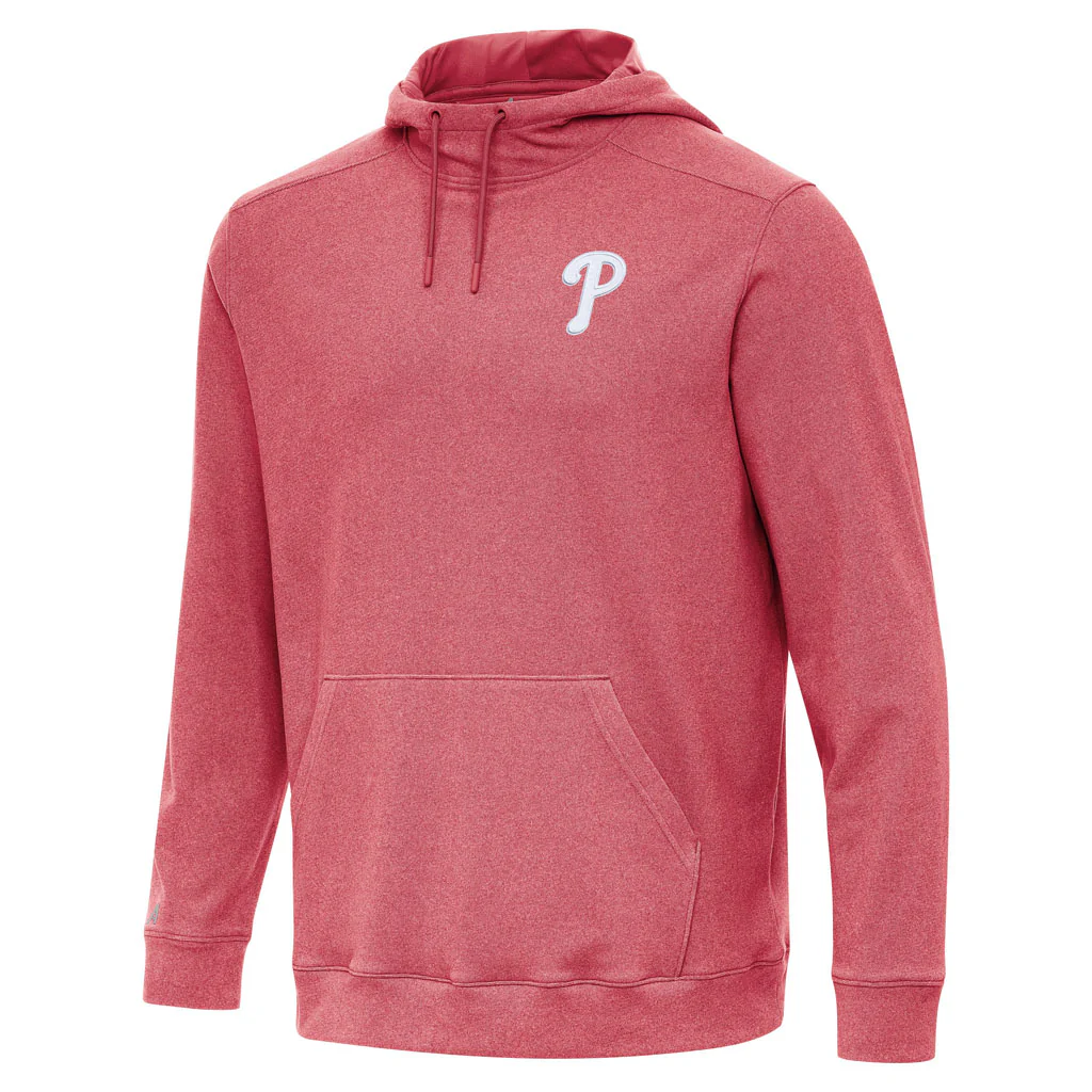 MLB Philadelphia Phillies Antigua Cloud Pullover Hoodie - Red