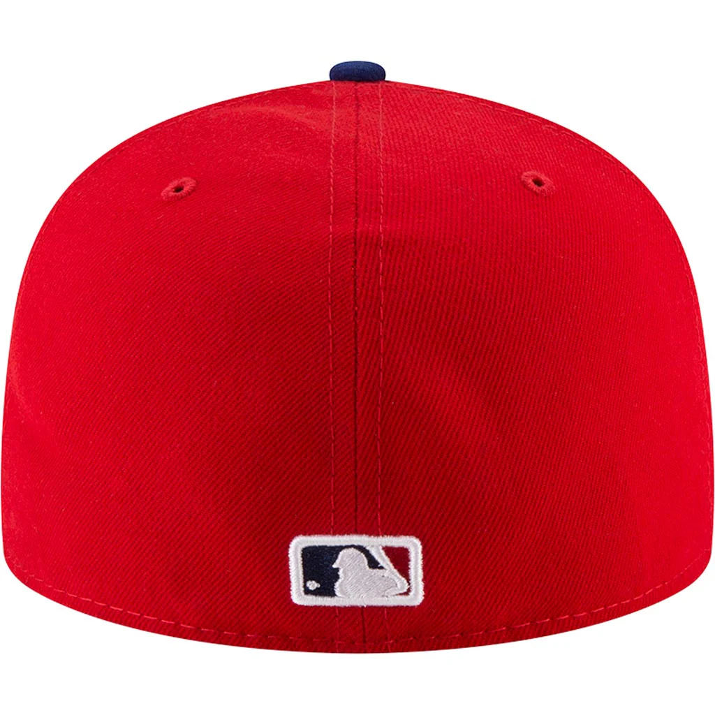 MLB Philadelphia Phillies New Era Authentic Collection Home On-Field 59FIFTY Fitted Hat - Red - Image 4