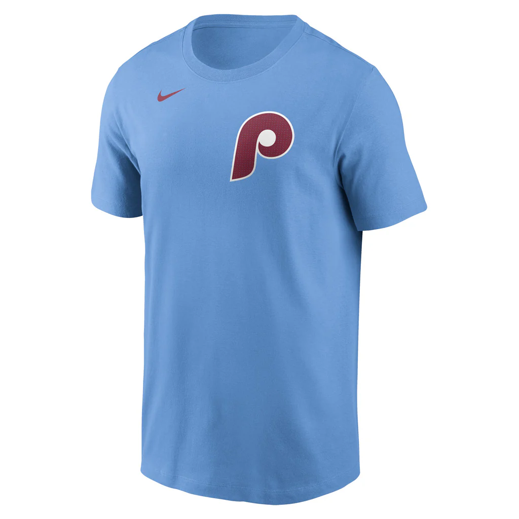 MLB Philadelphia Phillies Bryce Harper Nike FUSE Name & Number T-Shirt - Blue - Image 2