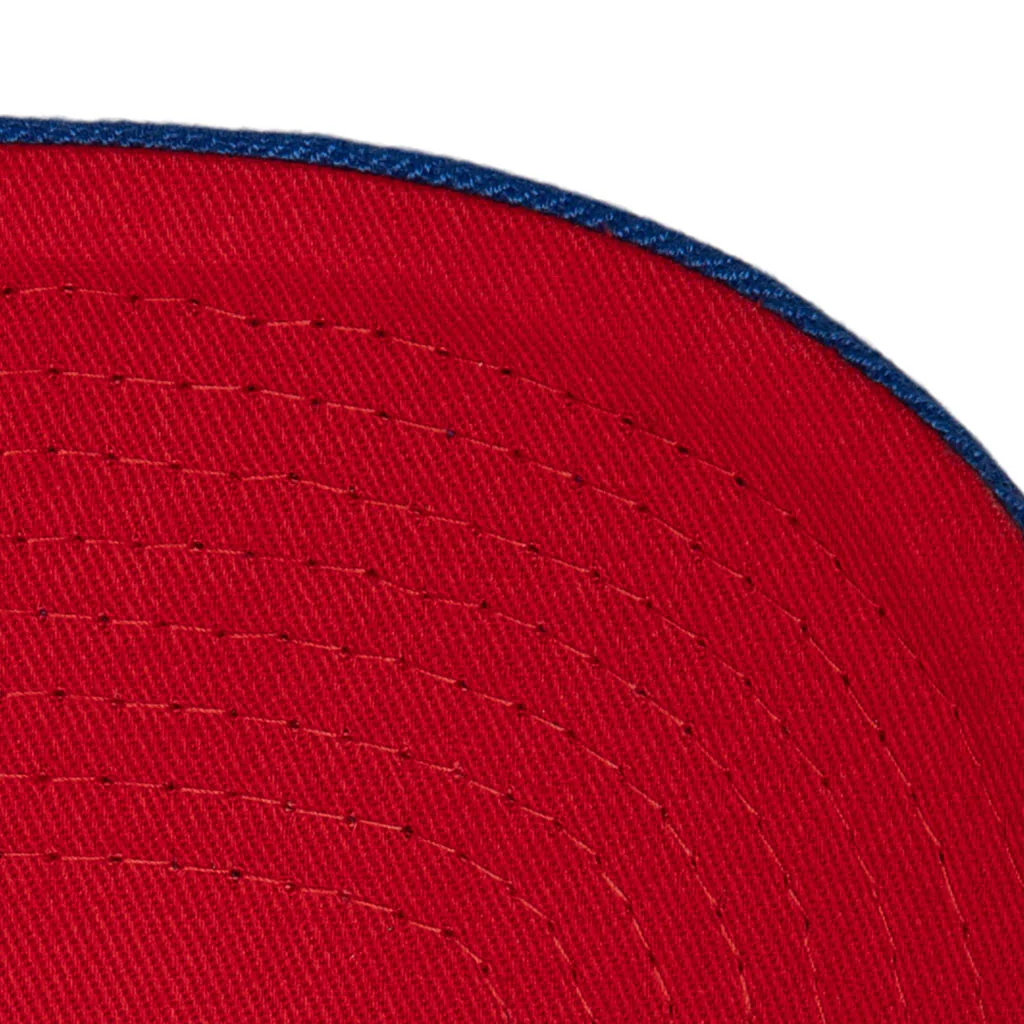 MLB Philadelphia Phillies Mitchell & Ness Chain Gang Snapback Hat - Blue - Image 4