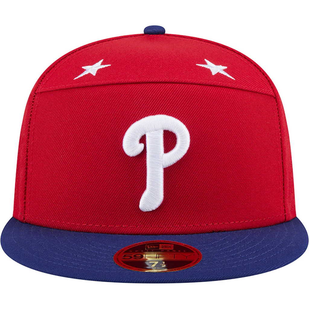 MLB Philadelphia Phillies New Era 2025 All Star Game 59FIFTY Fitted Hat - Red - Image 3