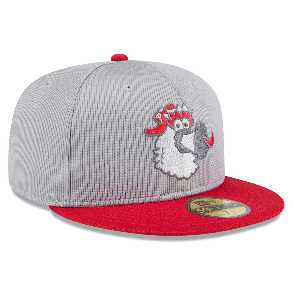MLB Philadelphia Phillies New Era 2025 Graphite Batting Practice 59FIFTY Fitted Hat - Graphite - Image 3