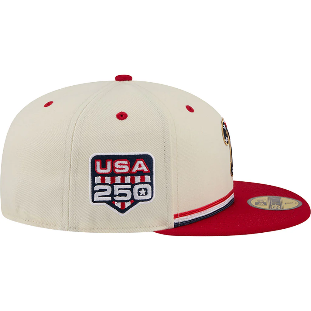 MLB Philadelphia Phillies New Era 2026 4th of July 59FIFTY Fitted Hat - Cream - Image 5