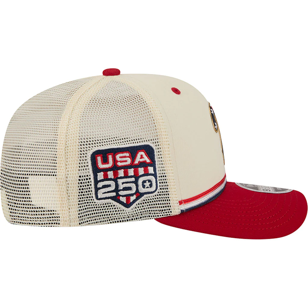 MLB Philadelphia Phillies New Era 2026 4th of July 9SEVENTY Stretch Snapback Hat - Cream - Image 5