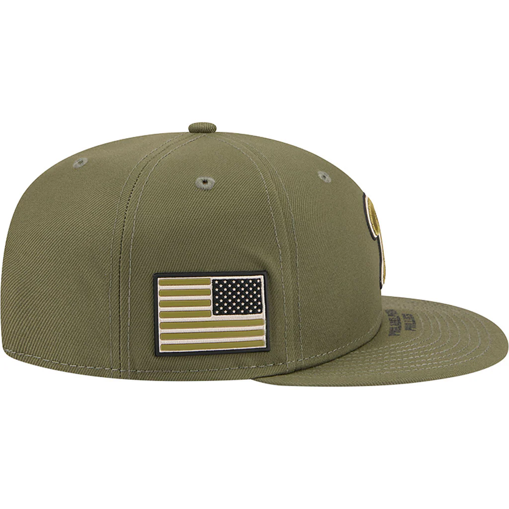 MLB Philadelphia Phillies New Era 2026 Armed Forces Day 9FIFTY Snapback Hat - Green - Image 5