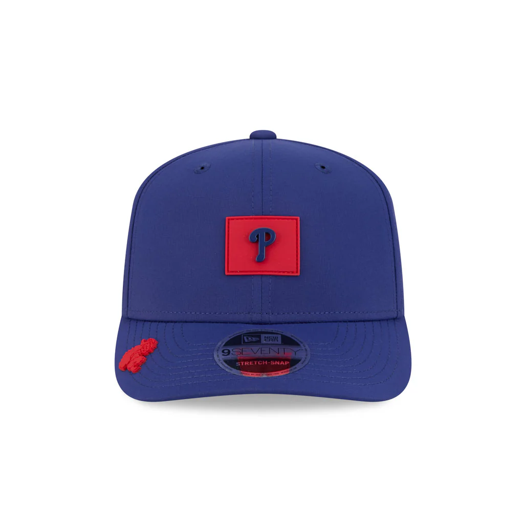 MLB Philadelphia Phillies New Era 2026 Clubhouse 9SEVENTY Stretch Snap Hat - Blue - Image 3