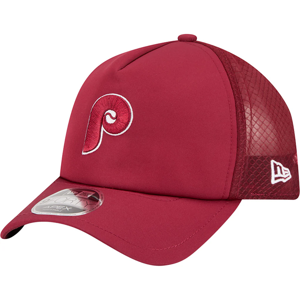 MLB Philadelphia Phillies New Era Batting Practice Apex 9FORTY Snapback Hat - Maroon