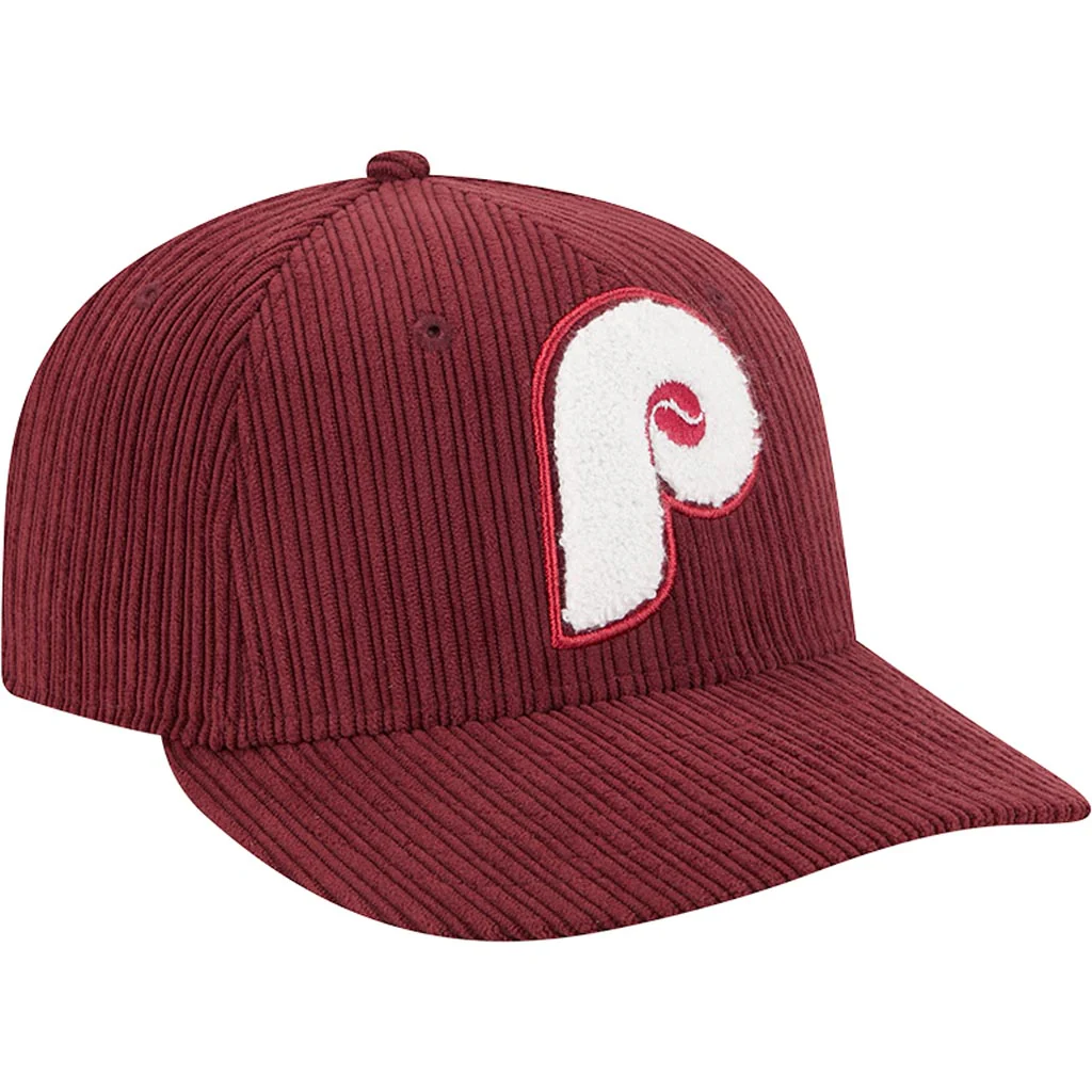 MLB Philadelphia Phillies New Era Chenille Pop 59FIFTY Fitted Hat - Maroon - Image 2