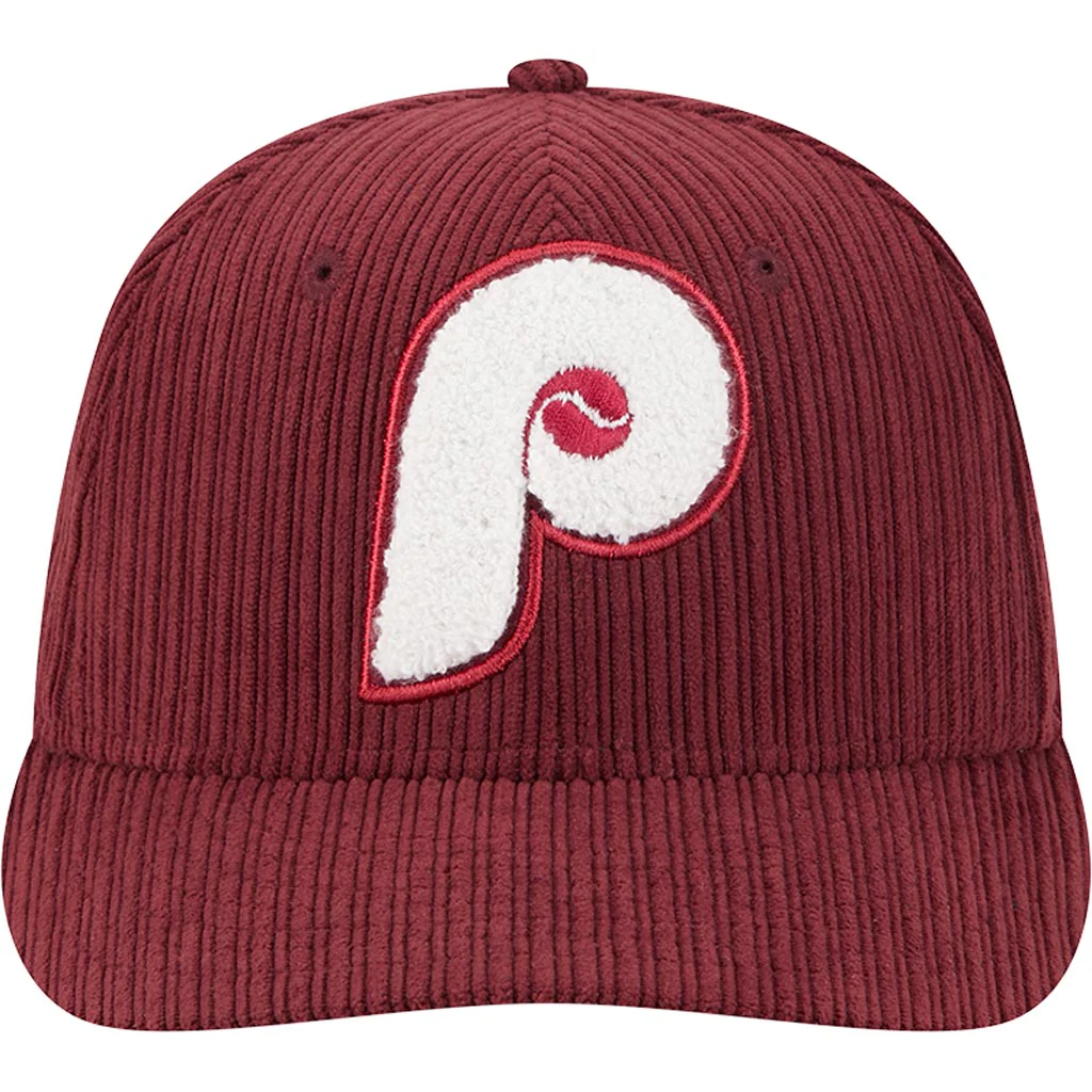 MLB Philadelphia Phillies New Era Chenille Pop 59FIFTY Fitted Hat - Maroon - Image 3