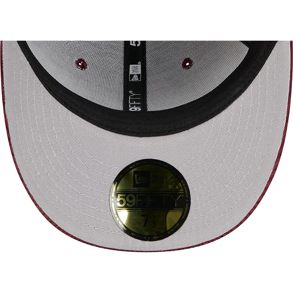 MLB Philadelphia Phillies New Era Chenille Pop 59FIFTY Fitted Hat - Maroon - Image 5