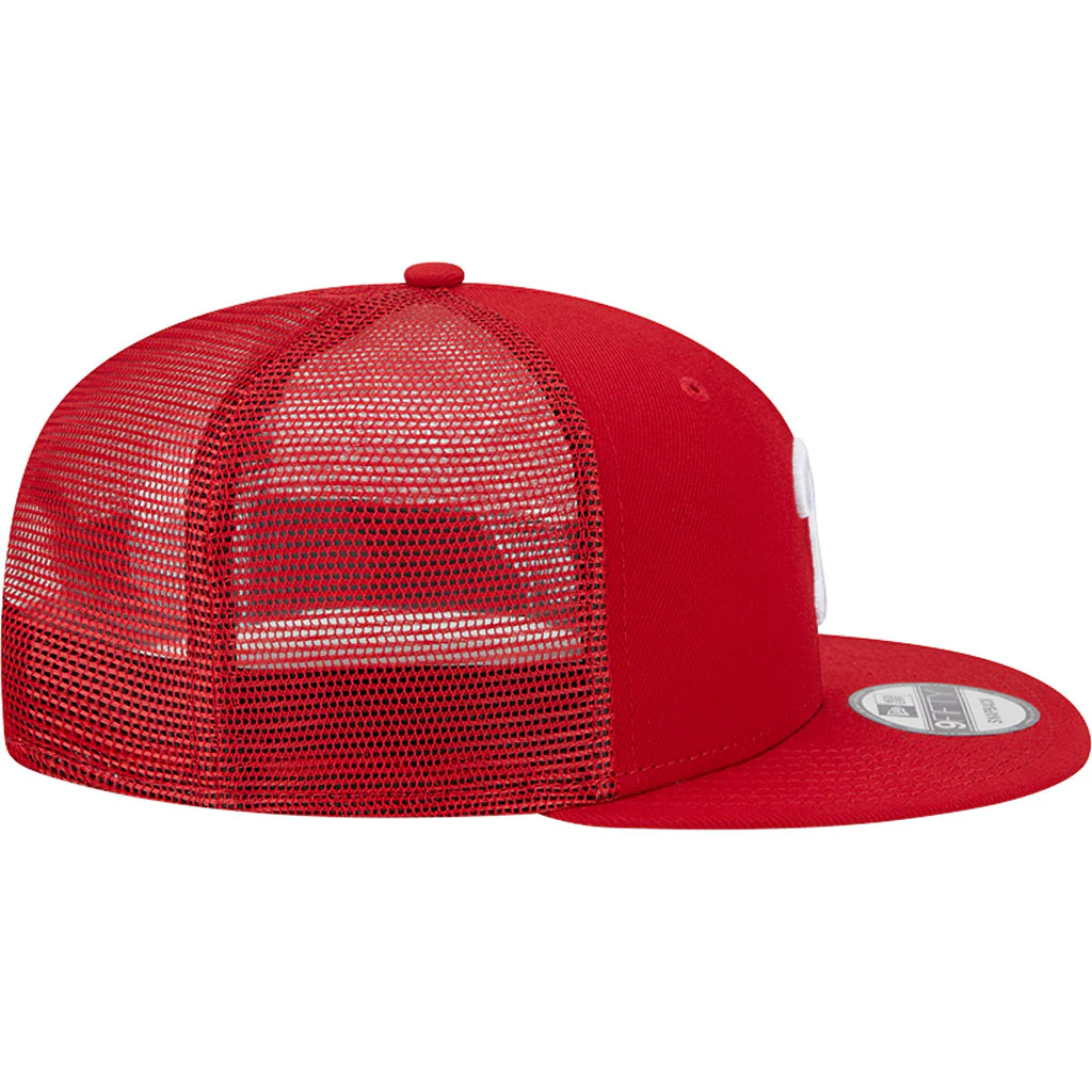 MLB Philadelphia Phillies New Era OTC Trucker 9FIFTY Snapback Hat - Red - Image 5