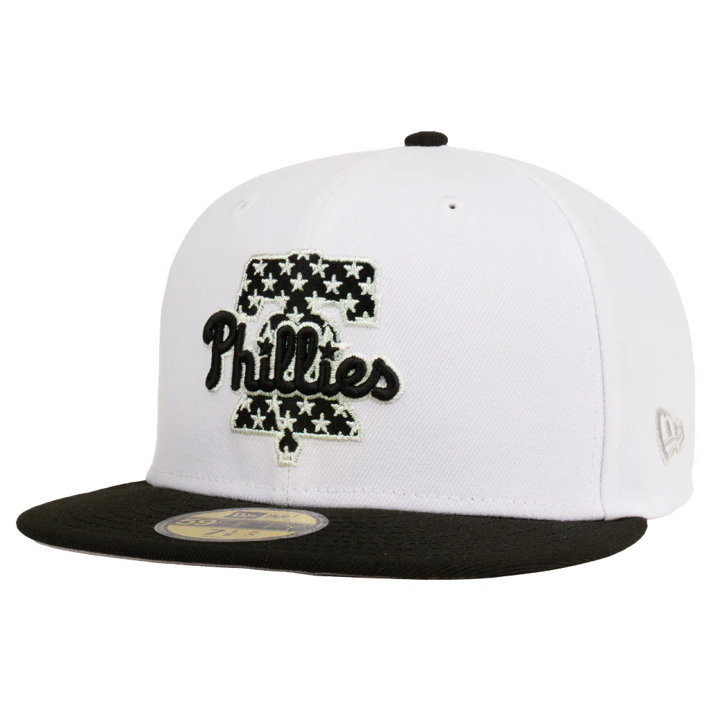 MLB Philadelphia Phillies New Era Space Shuttle 59FIFTY Fitted Hat - White - Image 2