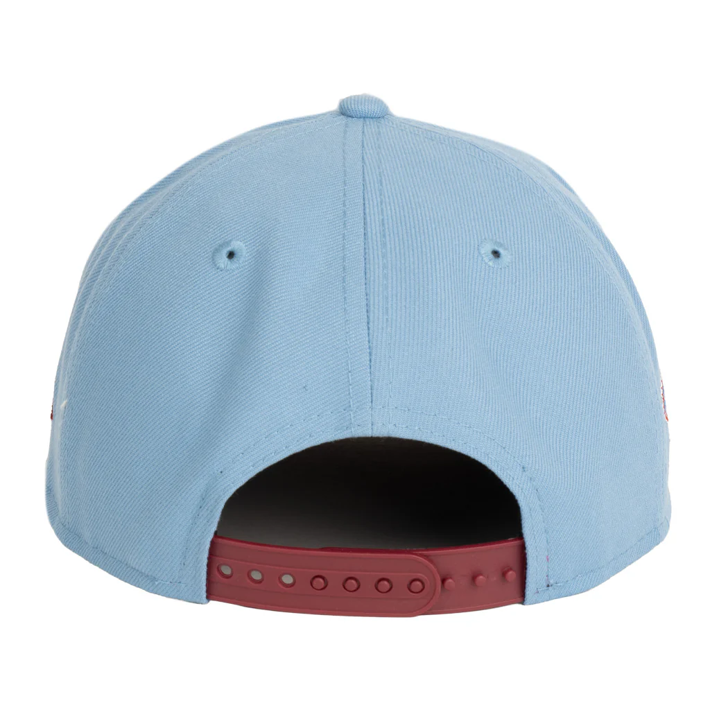 MLB Philadelphia Phillies New Era Team Undervisor 9FIFTY A-Frame Snapback Hat - Blue - Image 3