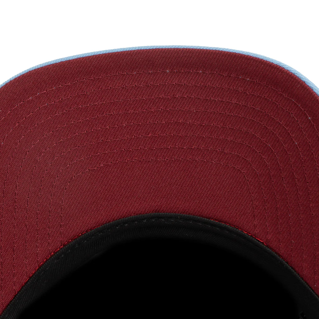 MLB Philadelphia Phillies New Era Team Undervisor 9FIFTY A-Frame Snapback Hat - Blue - Image 4