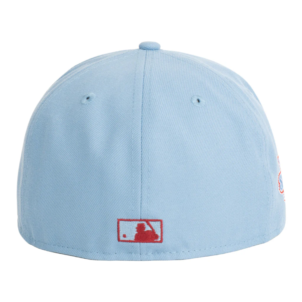 MLB Philadelphia Phillies New Era Team Under Visor 59FIFTY Fitted Hat - Blue - Image 3