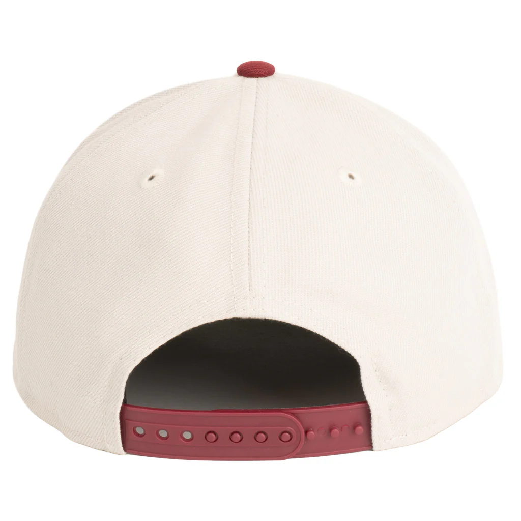 MLB Philadelphia Phillies New Era Two-Tone Primary Team Color Stone 9FIFTY A-Frame Snapback Hat - Stone - Image 2
