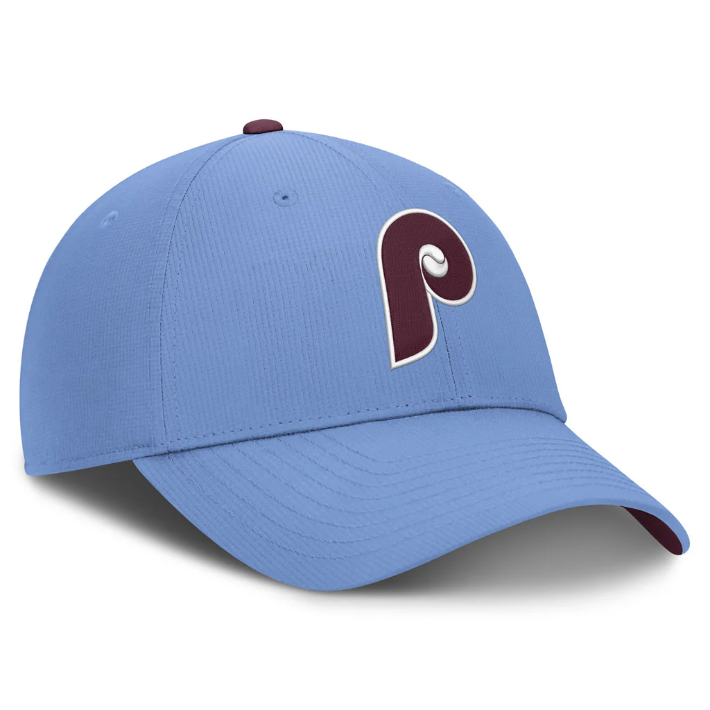 MLB Philadelphia Phillies Nike Cooperstown Ripstop Adjustable Hat - Light blue - Image 2