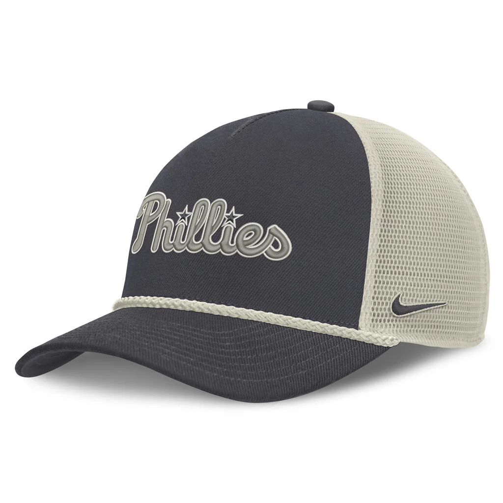 MLB Philadelphia Phillies Nike Statement Rope Adjustable Snapback Hat - Graphite