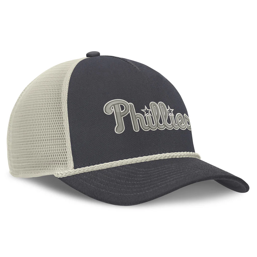 MLB Philadelphia Phillies Nike Statement Rope Adjustable Snapback Hat - Graphite - Image 2