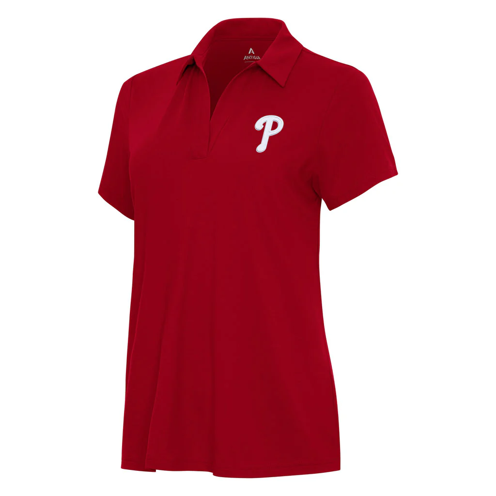 MLB Philadelphia Phillies Women's Antigua Era Polo - Red