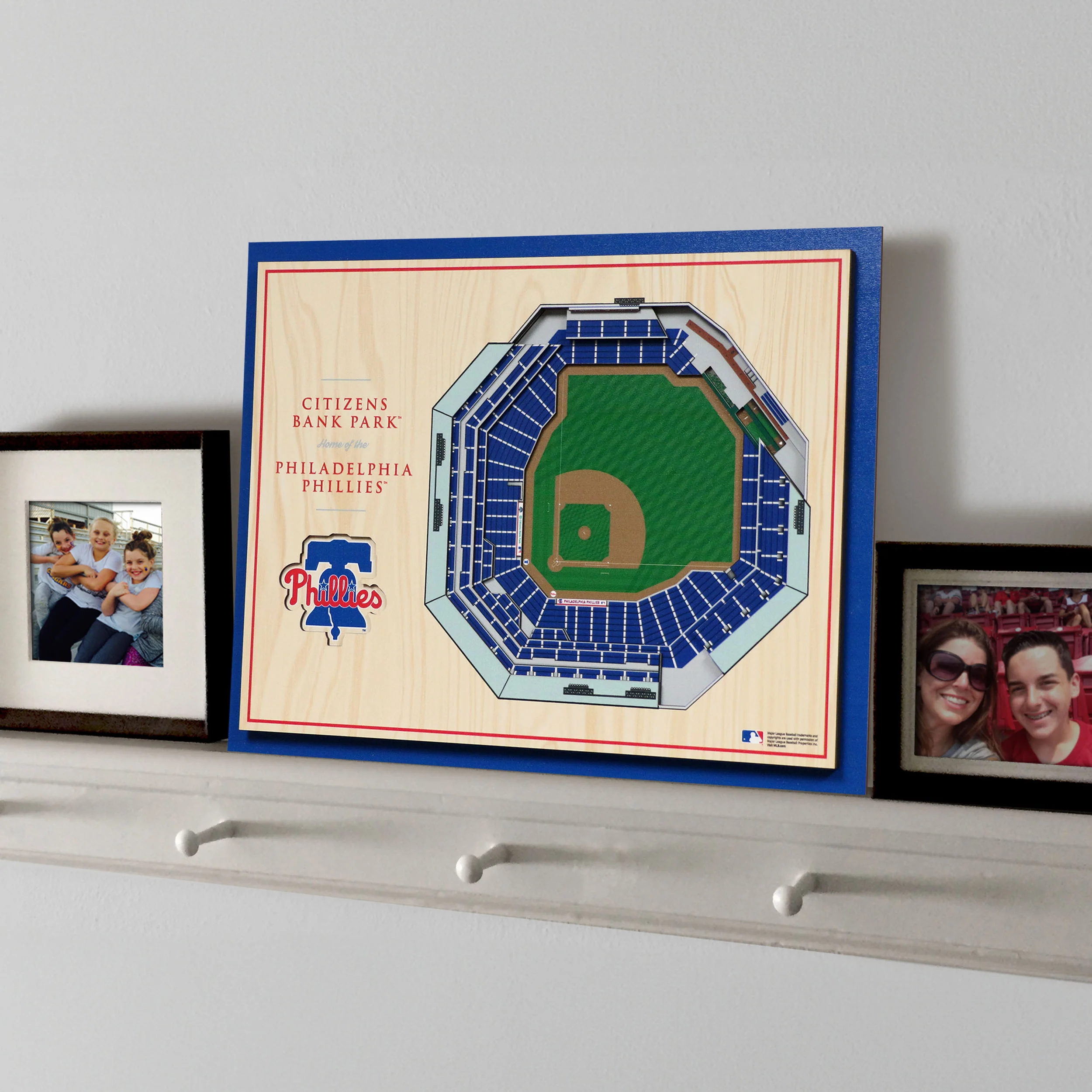 MLB Philadelphia Phillies You the Fan 5-Layer 3D Stadium View Wall Art - Image 2