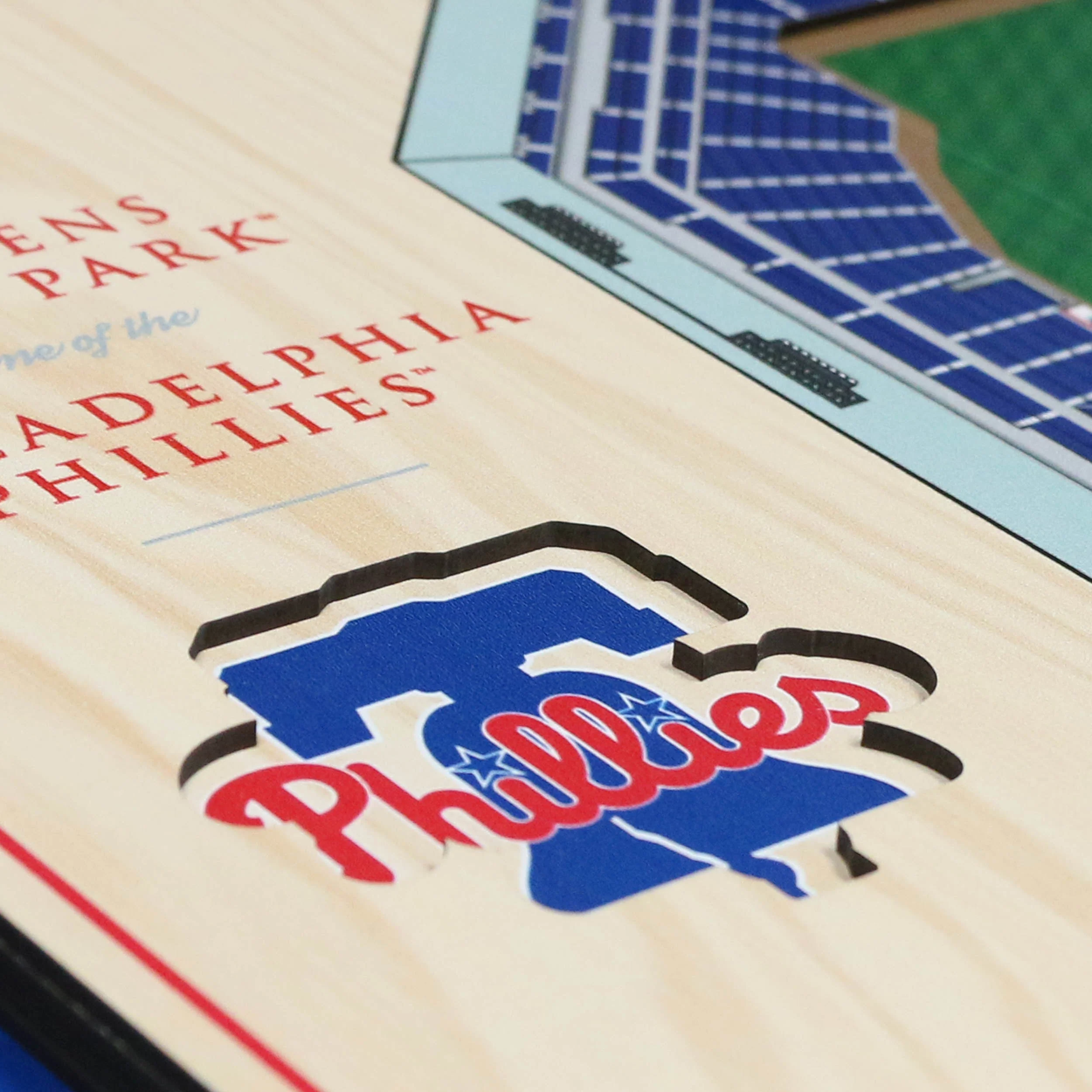MLB Philadelphia Phillies You the Fan 5-Layer 3D Stadium View Wall Art - Image 4