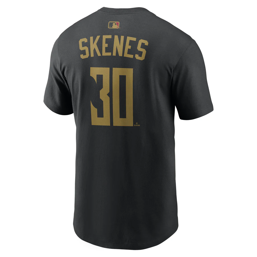 MLB Pittsburgh Paul Skenes Nike City Connect Name & Number T-Shirt - Black - Image 3