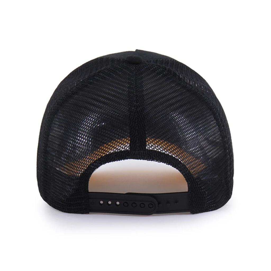 MLB Pittsburgh Pirates '47 Ballpark Under Visor Mesh Trucker Snapback Hat - Black - Image 3