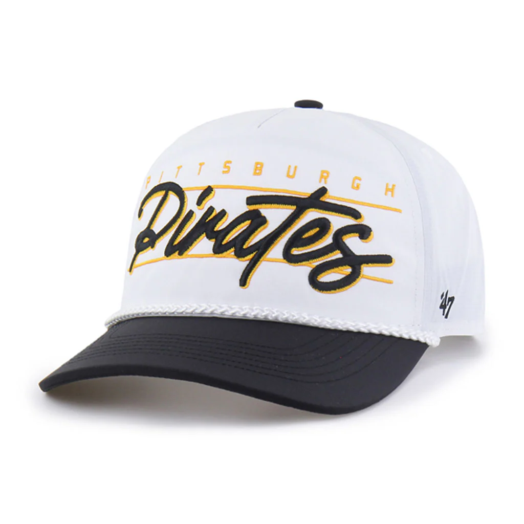 MLB Pittsburgh Pirates '47 Condor Two-Tone Hitch Adjustable Hat - White
