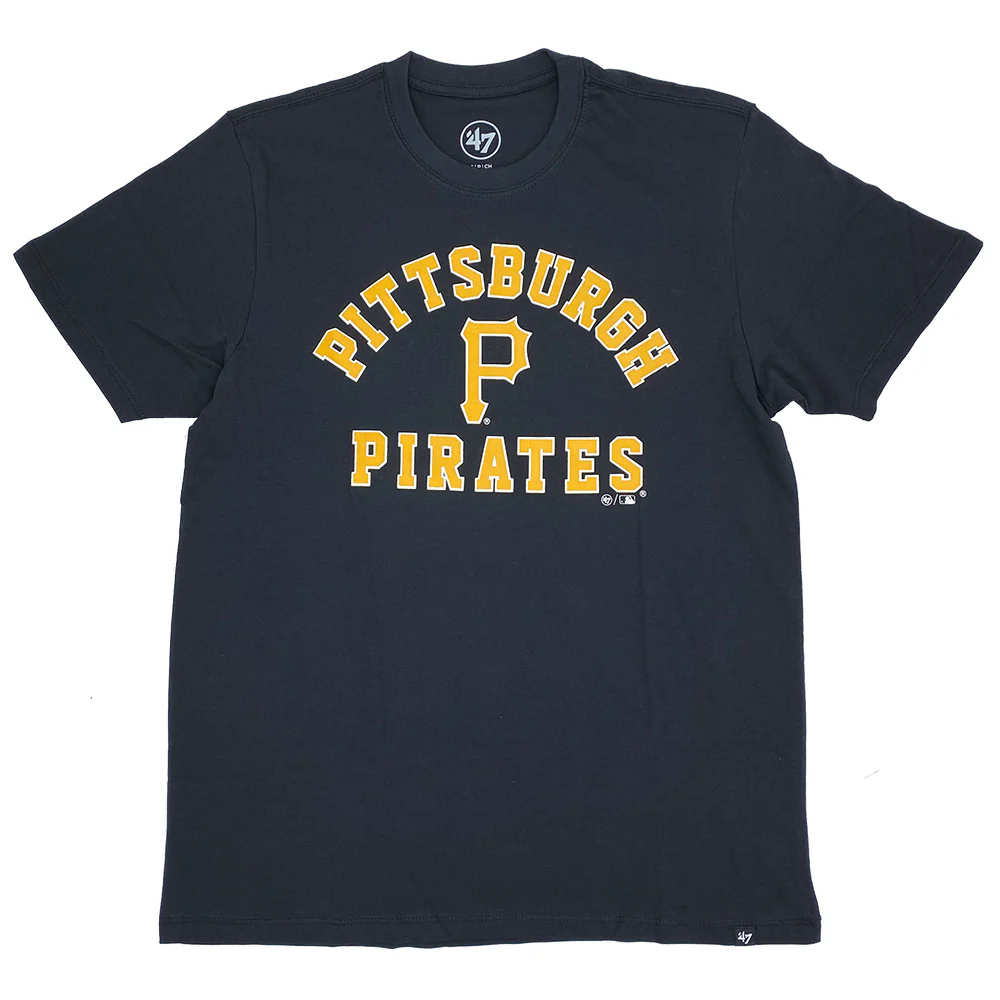 MLB Pittsburgh Pirates '47 Varsity Arch T-Shirt - Black