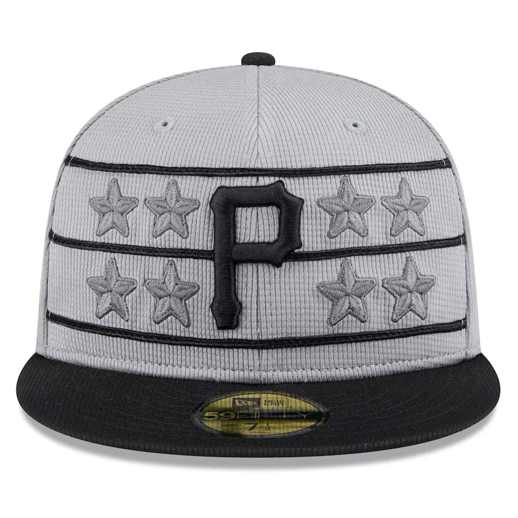 MLB Pittsburgh Pirates New Era 2025 Graphite Batting Practice 59FIFTY Fitted Hat - Graphite - Image 2