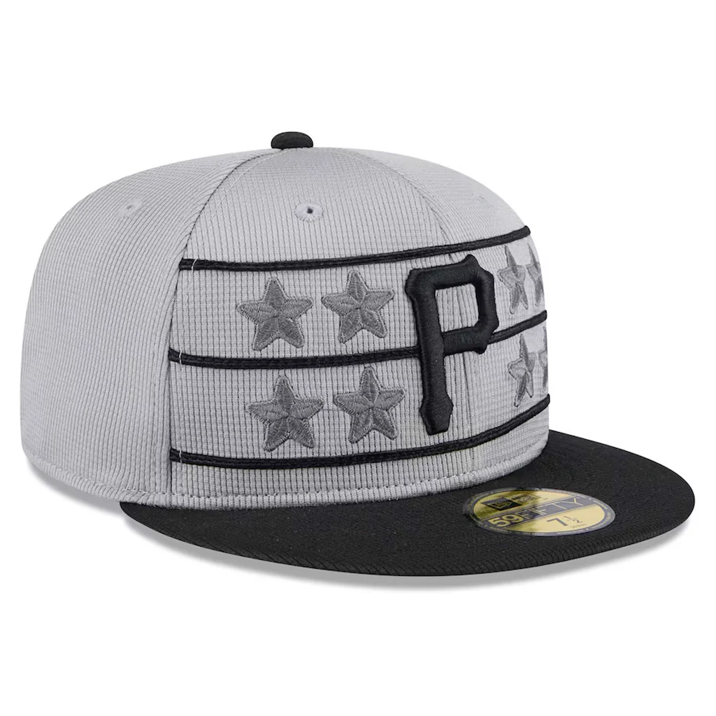 MLB Pittsburgh Pirates New Era 2025 Graphite Batting Practice 59FIFTY Fitted Hat - Graphite - Image 3