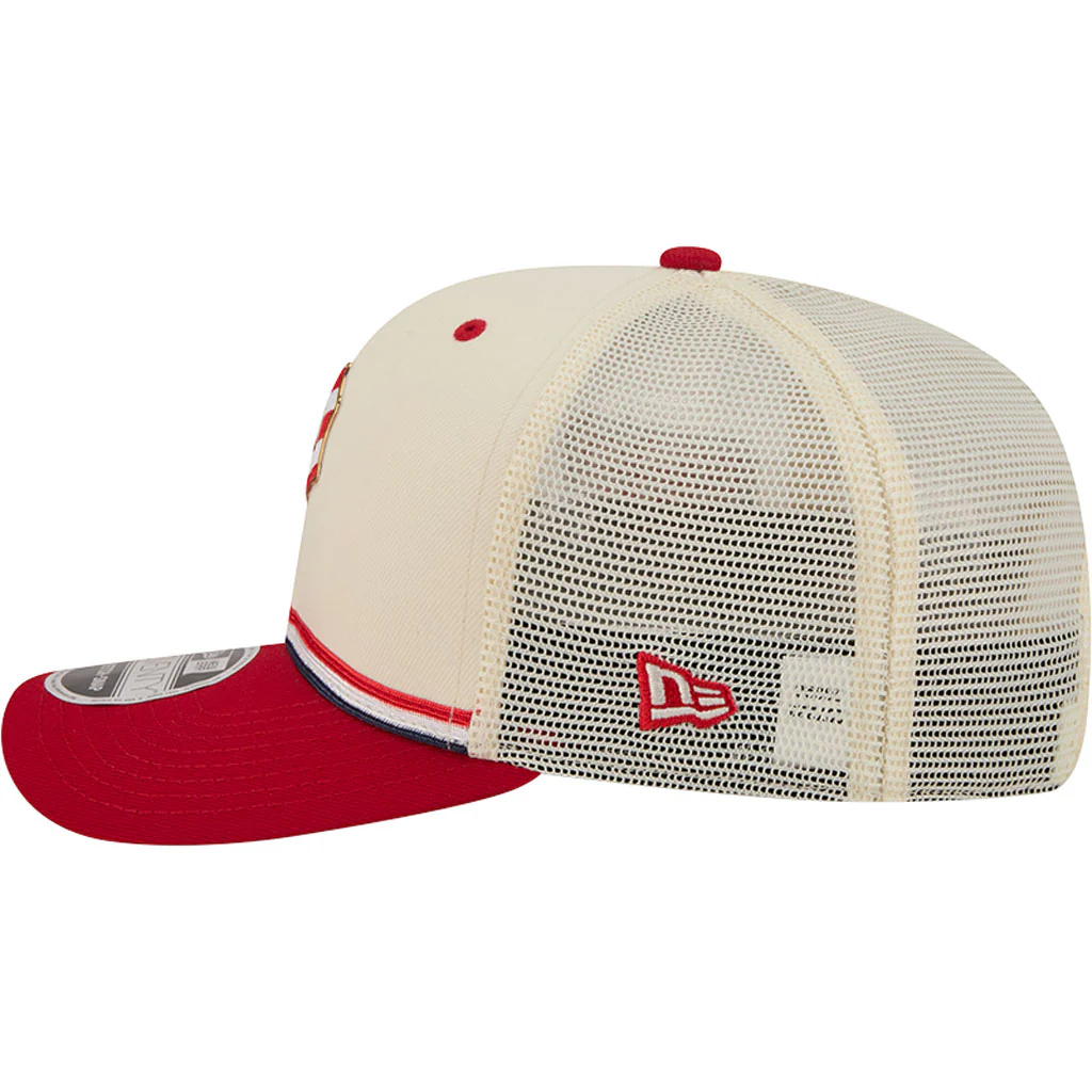 MLB Pittsburgh Pirates New Era 2026 4th of July 9SEVENTY Stretch Snapback Hat - Cream - Image 4