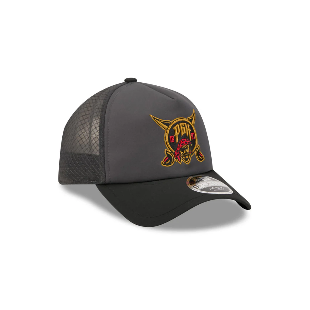 MLB Pittsburgh Pirates New Era 2026 Batting Practice City Connect Apex 9FORTY Snapback Hat - Black - Image 2