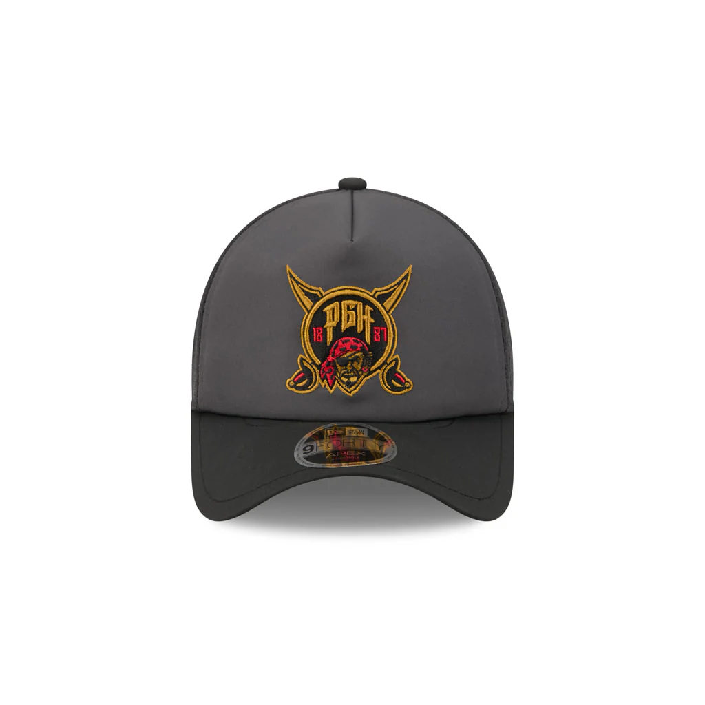 MLB Pittsburgh Pirates New Era 2026 Batting Practice City Connect Apex 9FORTY Snapback Hat - Black - Image 3