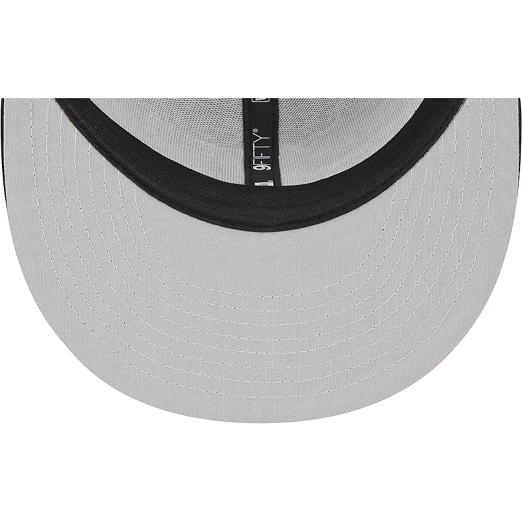 MLB Pittsburgh Pirates New Era Black & White 9FIFTY Snapback Trucker Hat - Black - Image 5