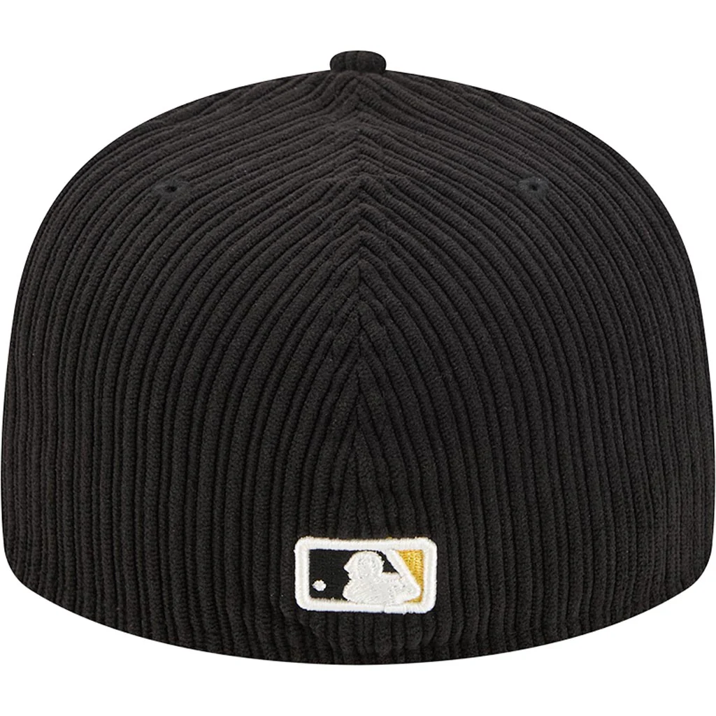 MLB Pittsburgh Pirates New Era Chenille Pop 59FIFTY Fitted Hat - Black - Image 4