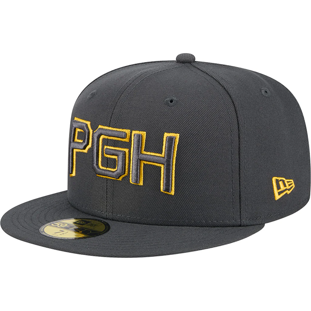 MLB Pittsburgh Pirates New Era City Connect Fan Pack 59FIFTY Fitted Hat - Charcoal - Image 2